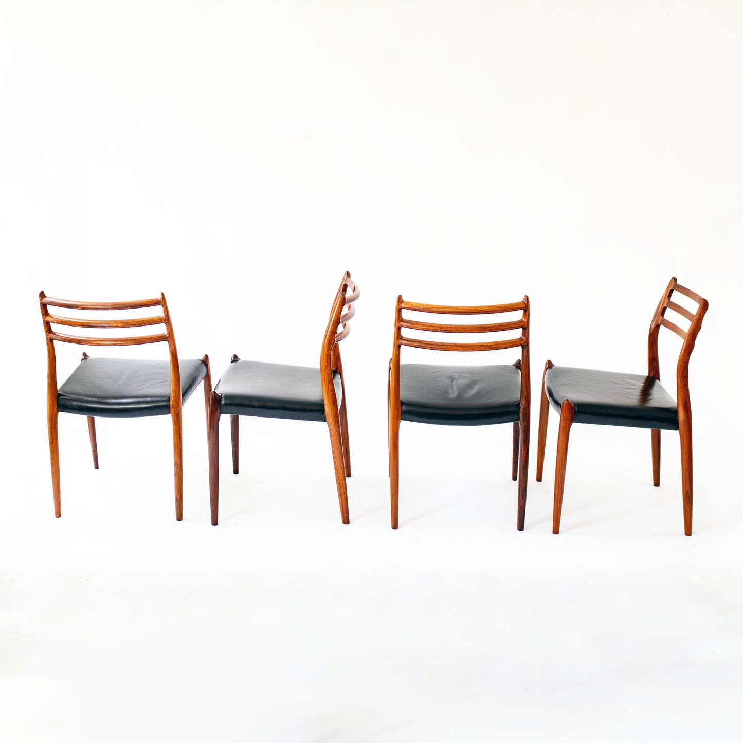 Vintage Esszimmerstuhl Modell 78 von Niels Otto Møller für J.L. Møllers Møbelfabrik Set von 8