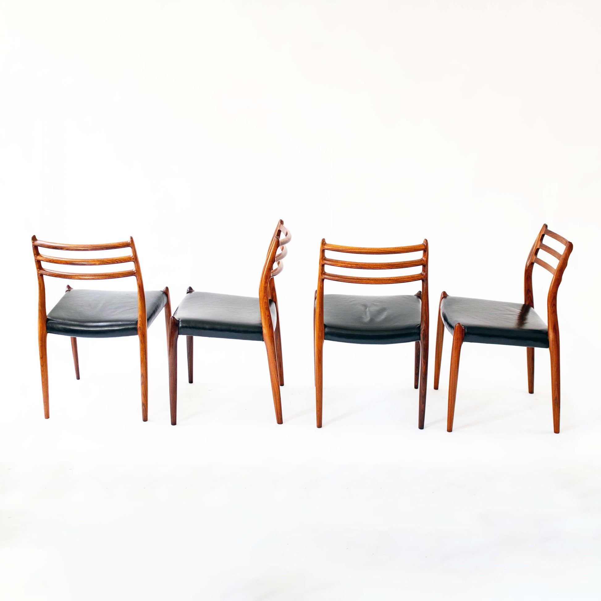 Vintage Esszimmerstuhl Modell 78 von Niels Otto Møller für J.L. Møllers Møbelfabrik Set von 8