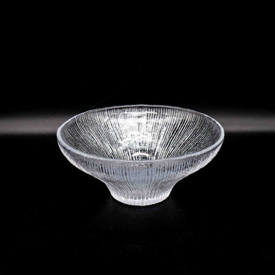 Vintage pedestal bowl ice glass