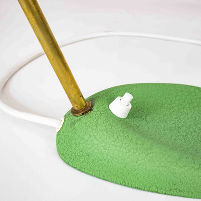 Vintage Grüne Vintage Tischlampe von Nikoll, Detailansicht Fuß