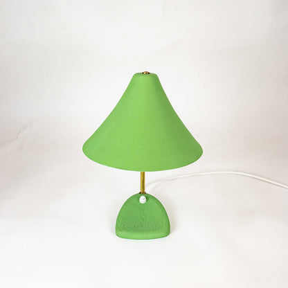 Vintage Grüne Vintage Tischlampe von Nikoll, Vorderseite