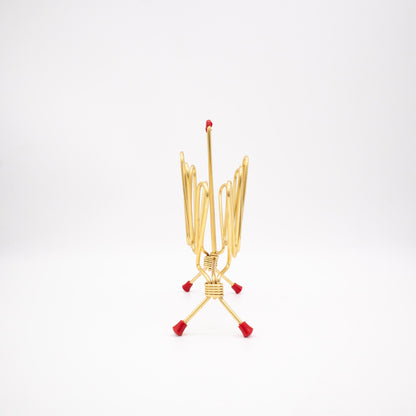 Vintage Servietten- oder Kartenhalter im Zeitungsständer-Design