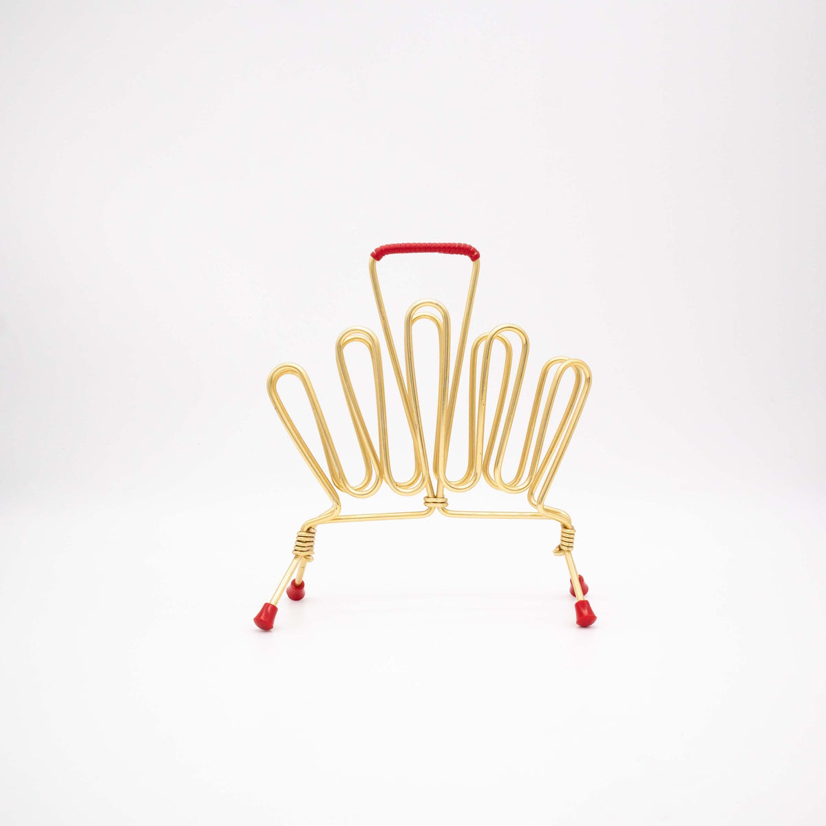 Vintage Napkin or Card Holder in Newspaper Stand Design
