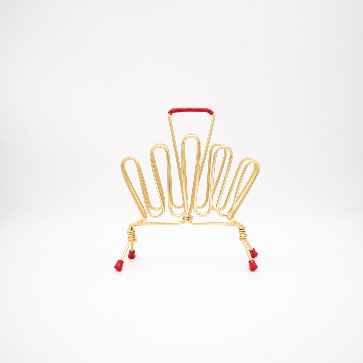 Vintage Napkin or Card Holder in Newspaper Stand Design
