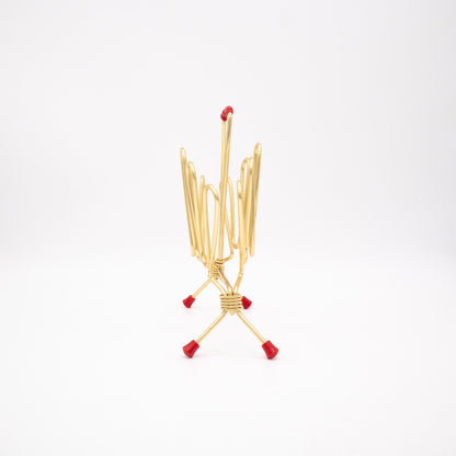 Vintage Servietten- oder Kartenhalter im Zeitungsständer-Design