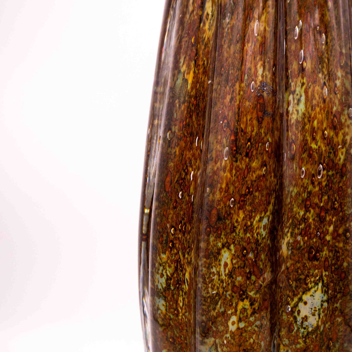 Vintage Schwere Gral Glas Vase von Karl Wiedmann, Detailansicht 