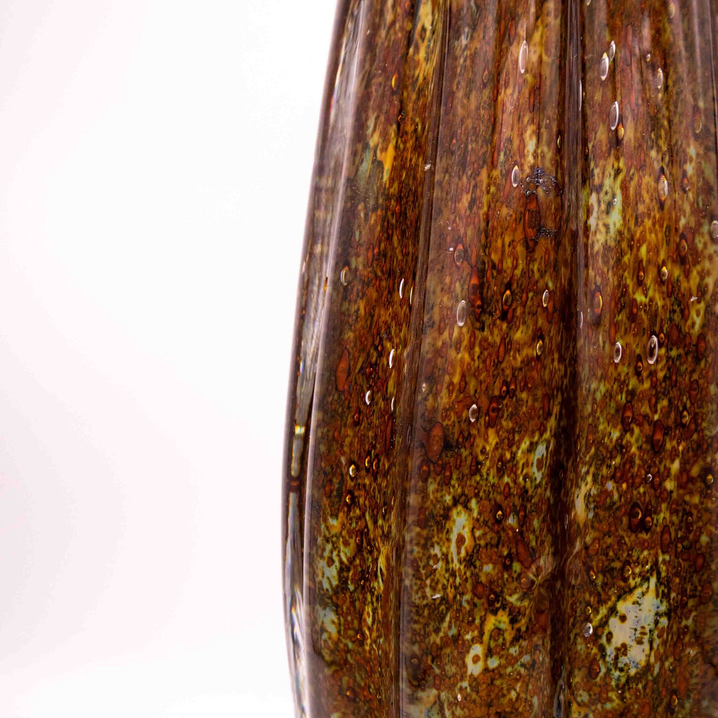 Vintage Schwere Gral Glas Vase von Karl Wiedmann, Detailansicht 