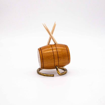 Vintage barrel-shaped toothpick holder
