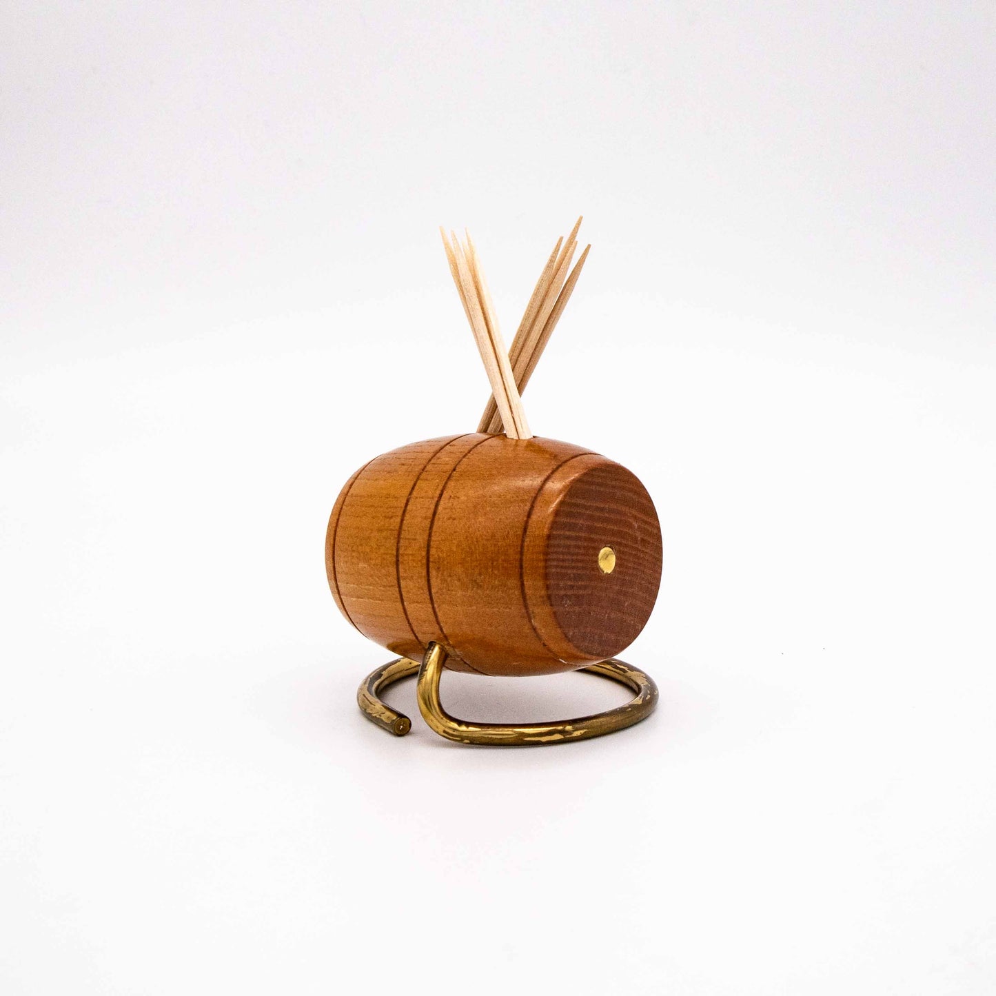 Vintage barrel-shaped toothpick holder