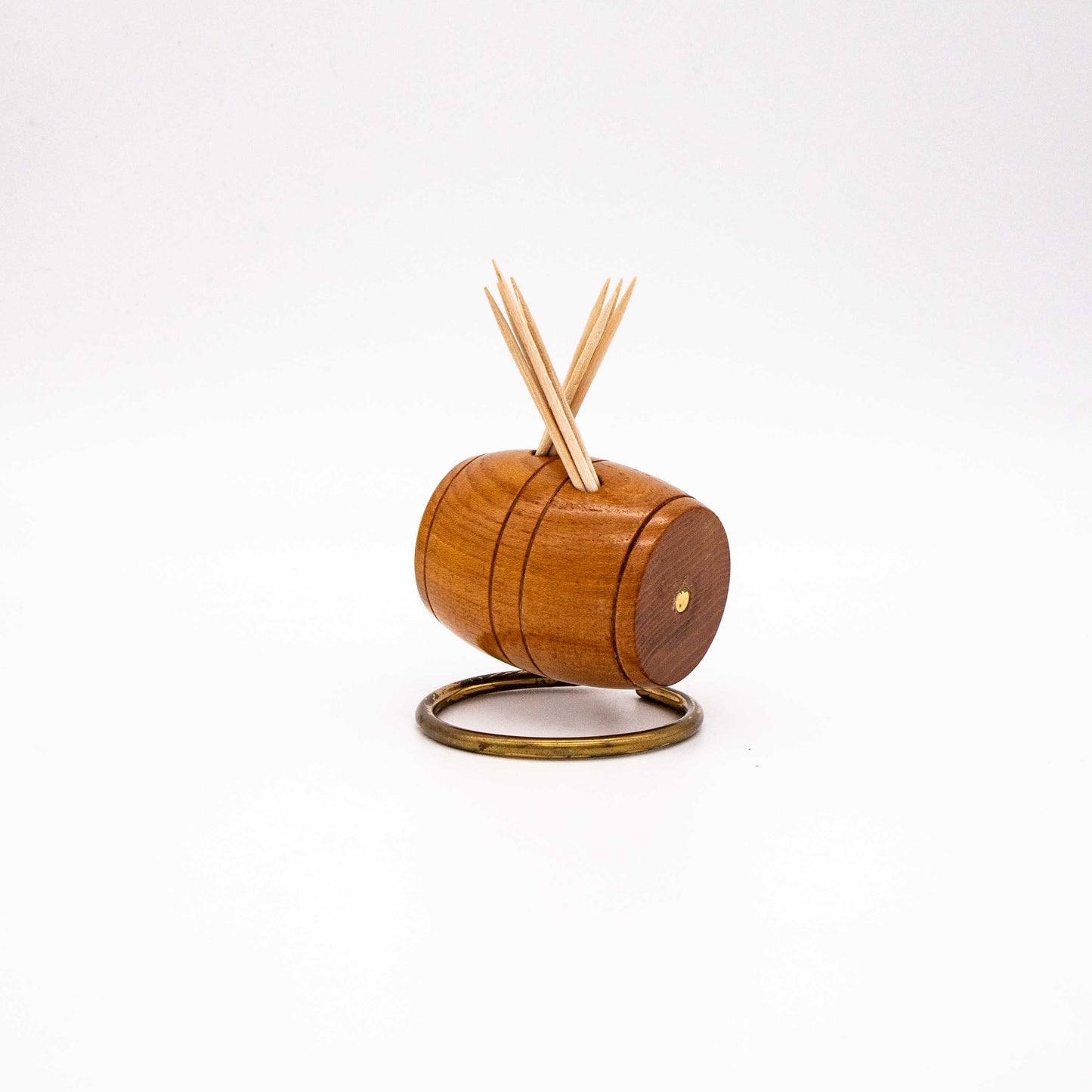 Vintage barrel-shaped toothpick holder