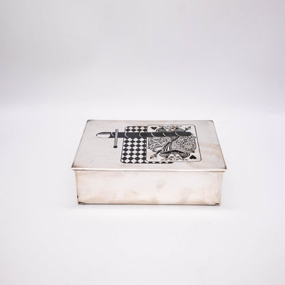 Vintage Spielkartenbox von WMF Ikora