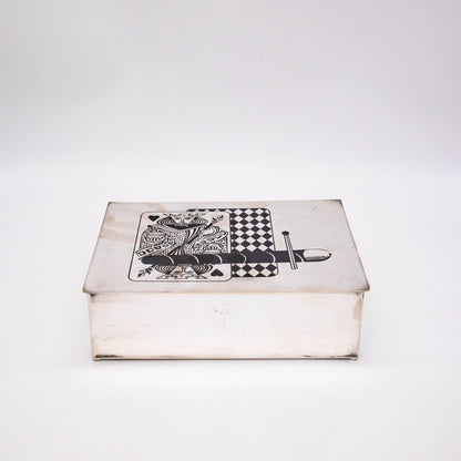 Vintage Spielkartenbox von WMF Ikora