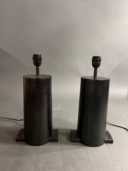 Set von 2 Tischlampen mit Schirm