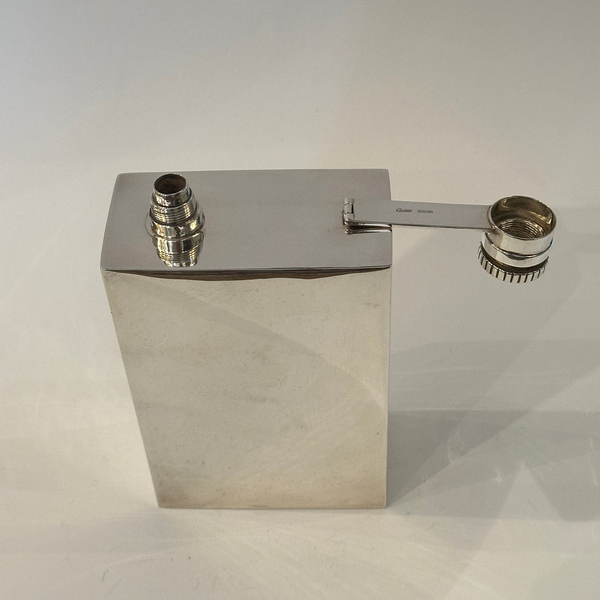 Vintage Flachmann Sterlingsilber von Cartier Silber