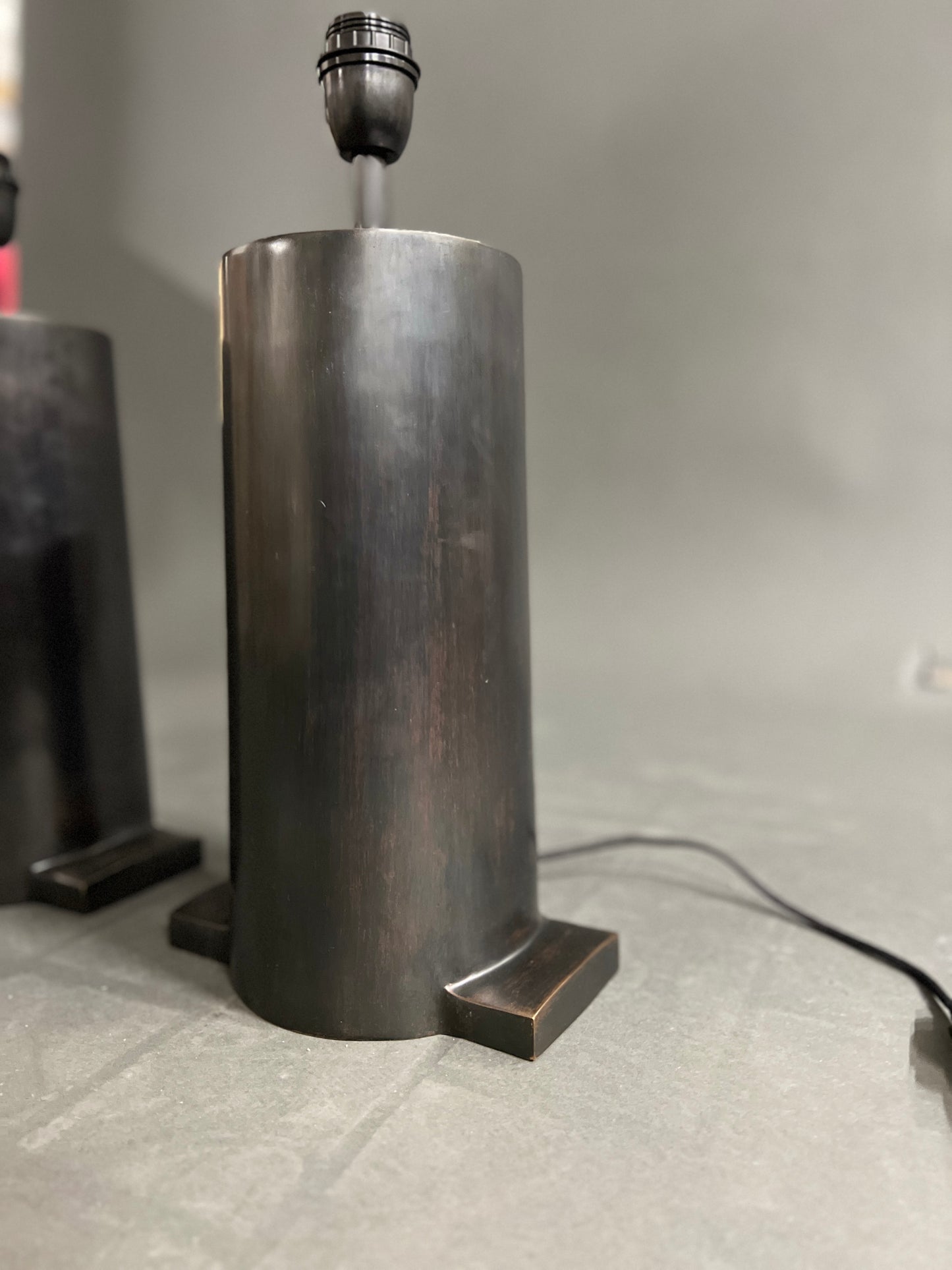 Set von 2 Tischlampen mit Schirm