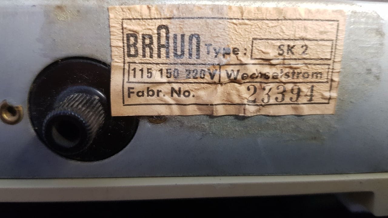 Vintage Tischradio Typ SK 2/2 von Dieter Rams für BRAUN Designklassiker