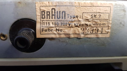 Vintage Tischradio Typ SK 2/2 von Dieter Rams für BRAUN Designklassiker