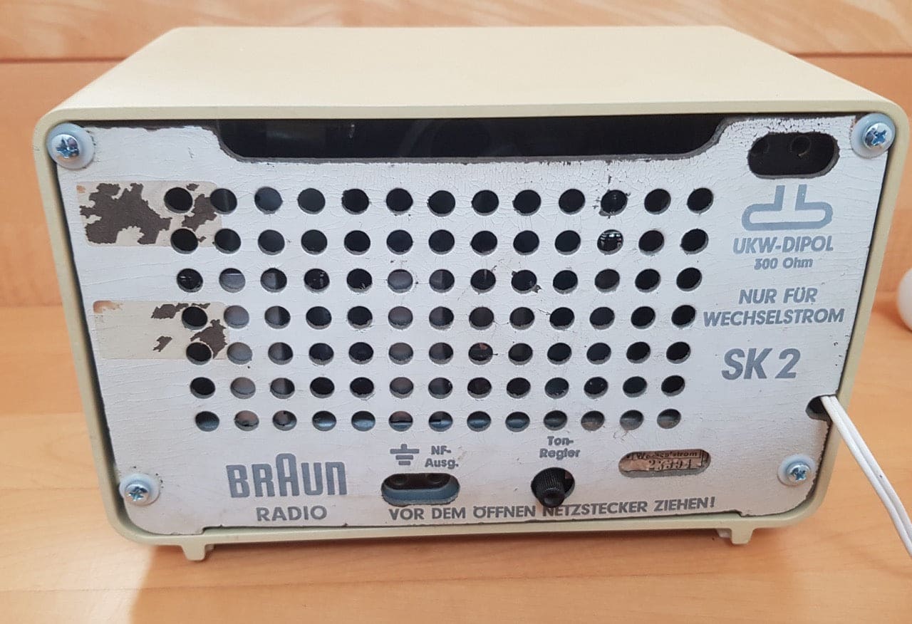 Vintage Tischradio Typ SK 2/2 von Dieter Rams für BRAUN Designklassiker