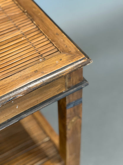 Vintage Bambus Beistelltisch