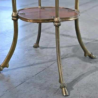 Vintage Beistelltisch mit Engel-Dekor aus Frankreich