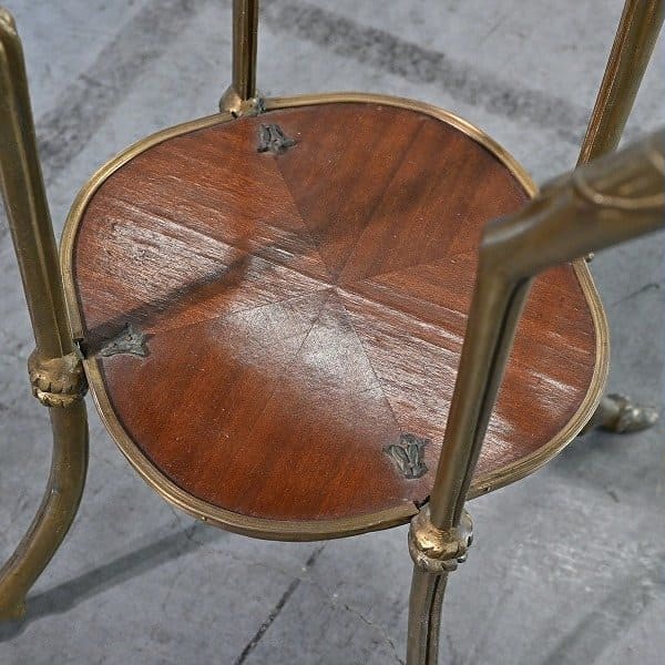 Vintage Beistelltisch mit Engel-Dekor aus Frankreich