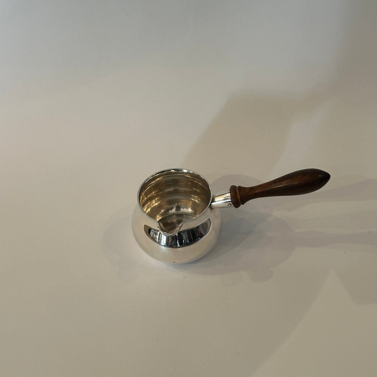 Vintage Sauciere mit Holzgriff von Tiffany+Co Silber Modell 1341