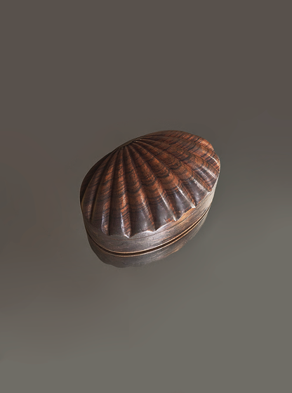 Vintage Holzbox Muschelform