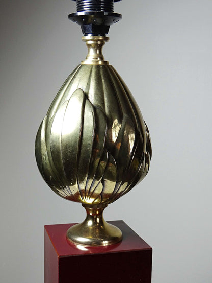 Vintage Tischlampe "Vérone" von Le Dauphin, Messing