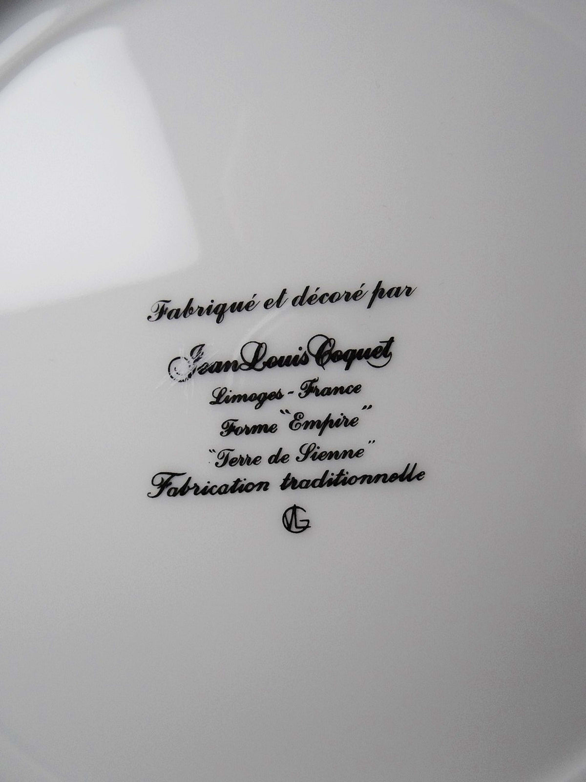 Set von 6 Vintage Dessertteller "Terre de Sienne" von Jean-Louis Coquet