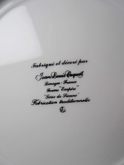 Set von 6 Vintage Dessertteller "Terre de Sienne" von Jean-Louis Coquet