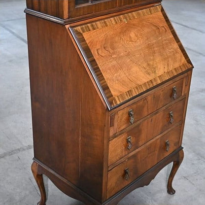 Vintage Bücherschrank mit Sekretär
