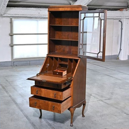 Vintage Bücherschrank mit Sekretär