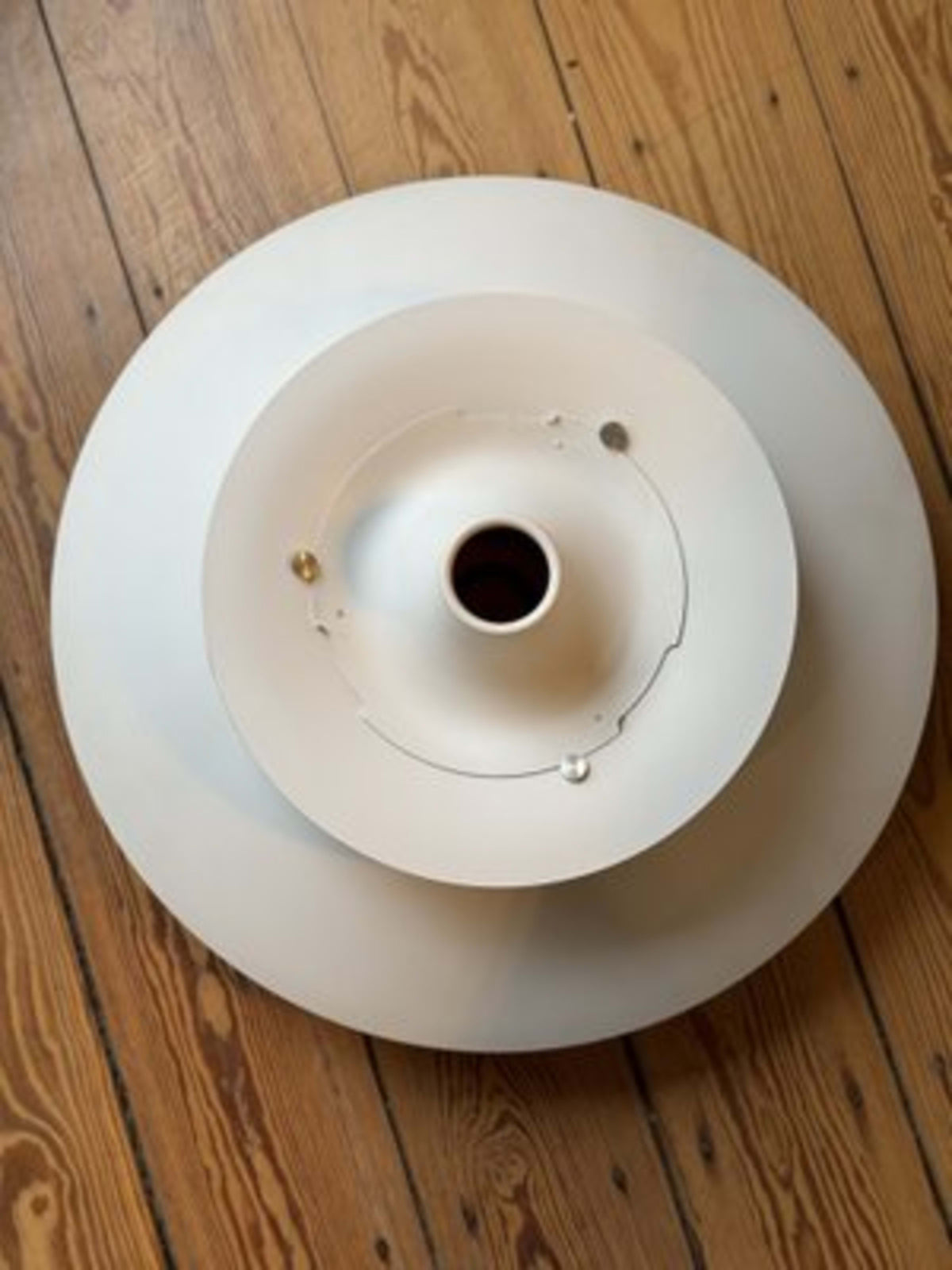 Vintage Pendelleuchte PH5 von Poul Henningsen für Louis Poulsen weiß