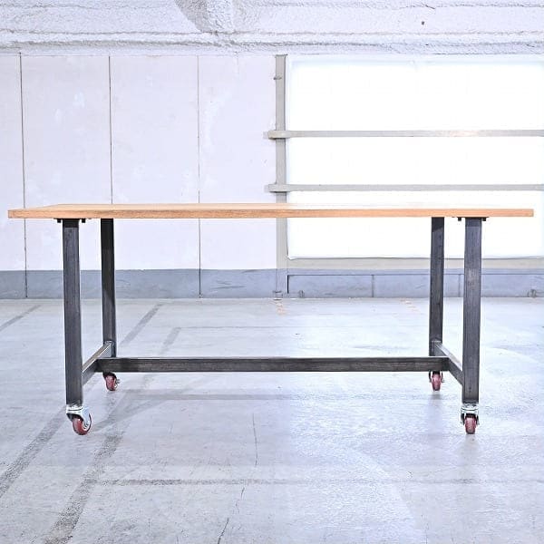 Vintage Arbeitstisch molid working table von a.depeche auf Rollen