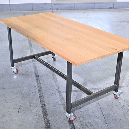 Vintage Arbeitstisch molid working table von a.depeche auf Rollen