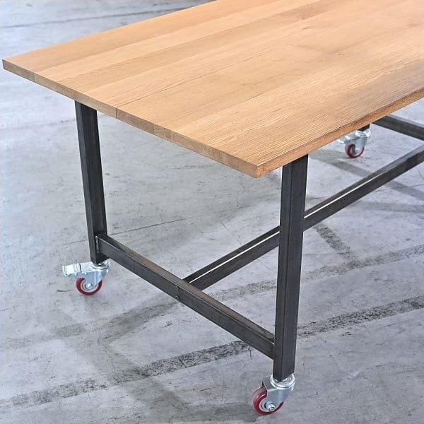 Vintage Arbeitstisch molid working table von a.depeche auf Rollen