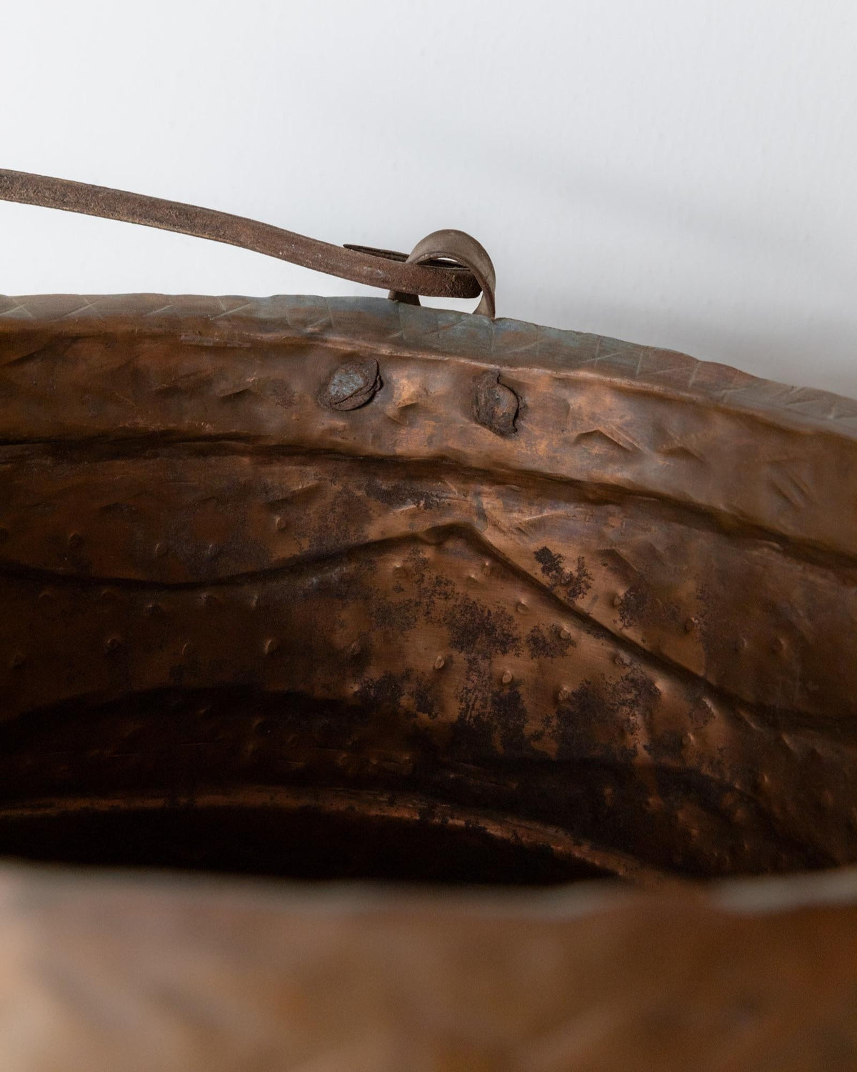 Vintage Kupferkessel Kupfer Patina Dekoration Kupfer