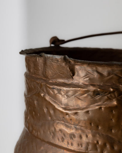 Vintage Kupferkessel Kupfer Patina Dekoration Kupfer