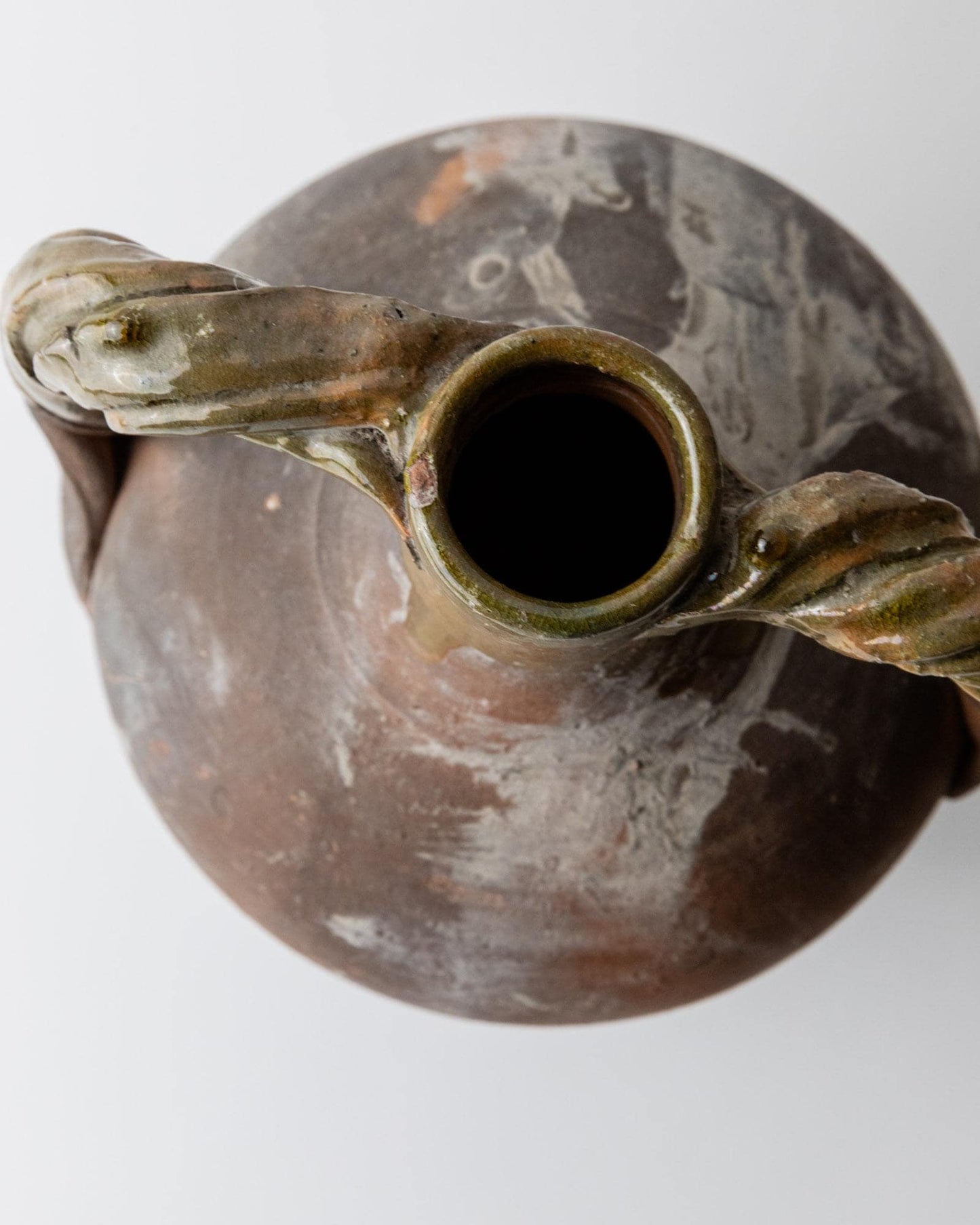 Vintage Amphore Terrakotta mit gedrehten Henkeln