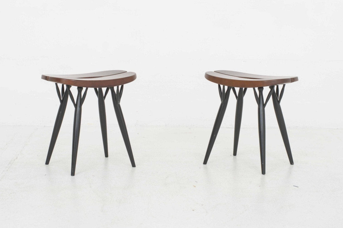 Vintage Pirkka stool by Ilmari Tapiovaara for Artek