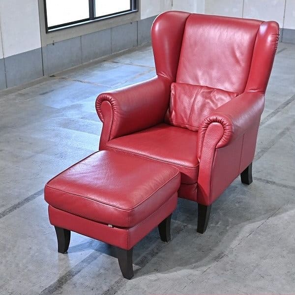 Vintage Sessel DM-0072 mit Ottoman von Domicil für IDC Otsuka