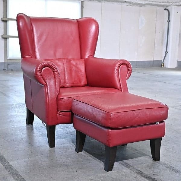 Vintage Sessel DM-0072 mit Ottoman von Domicil für IDC Otsuka