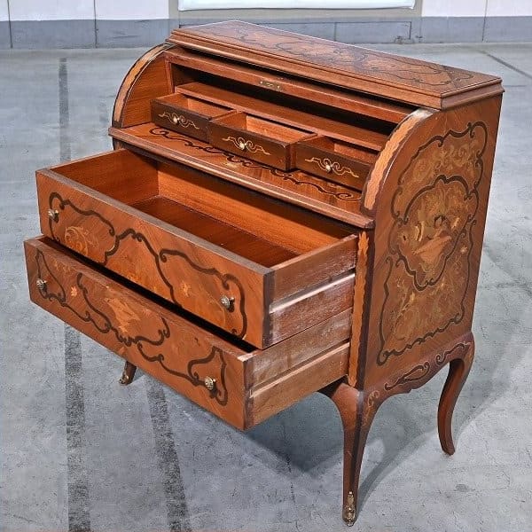 Vintage Rolltop-Bürosekretär von Italien