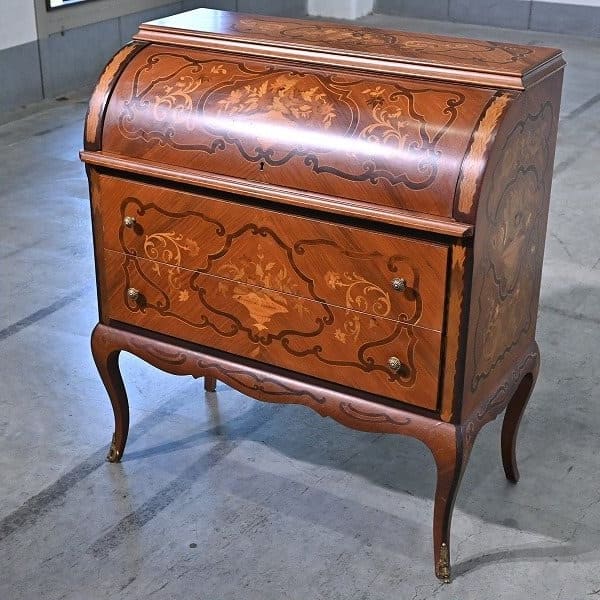 Vintage Rolltop-Bürosekretär von Italien