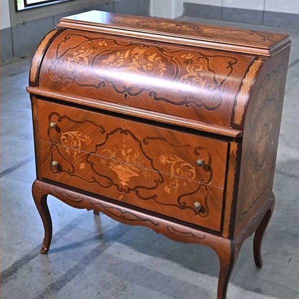 Vintage Rolltop-Bürosekretär von Italien