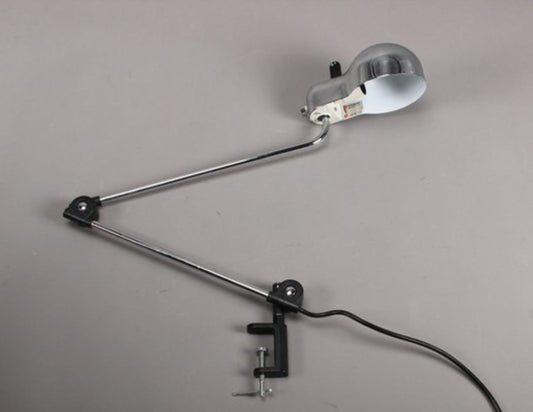 Vintage Schreibtischlampe Topo von Joe Colombo für Stilnovo silber