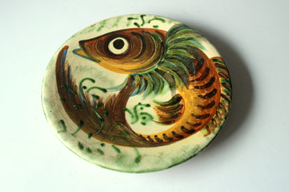 Vintage Wandteller Puigdemont Majolika-Glasur, 27 cm