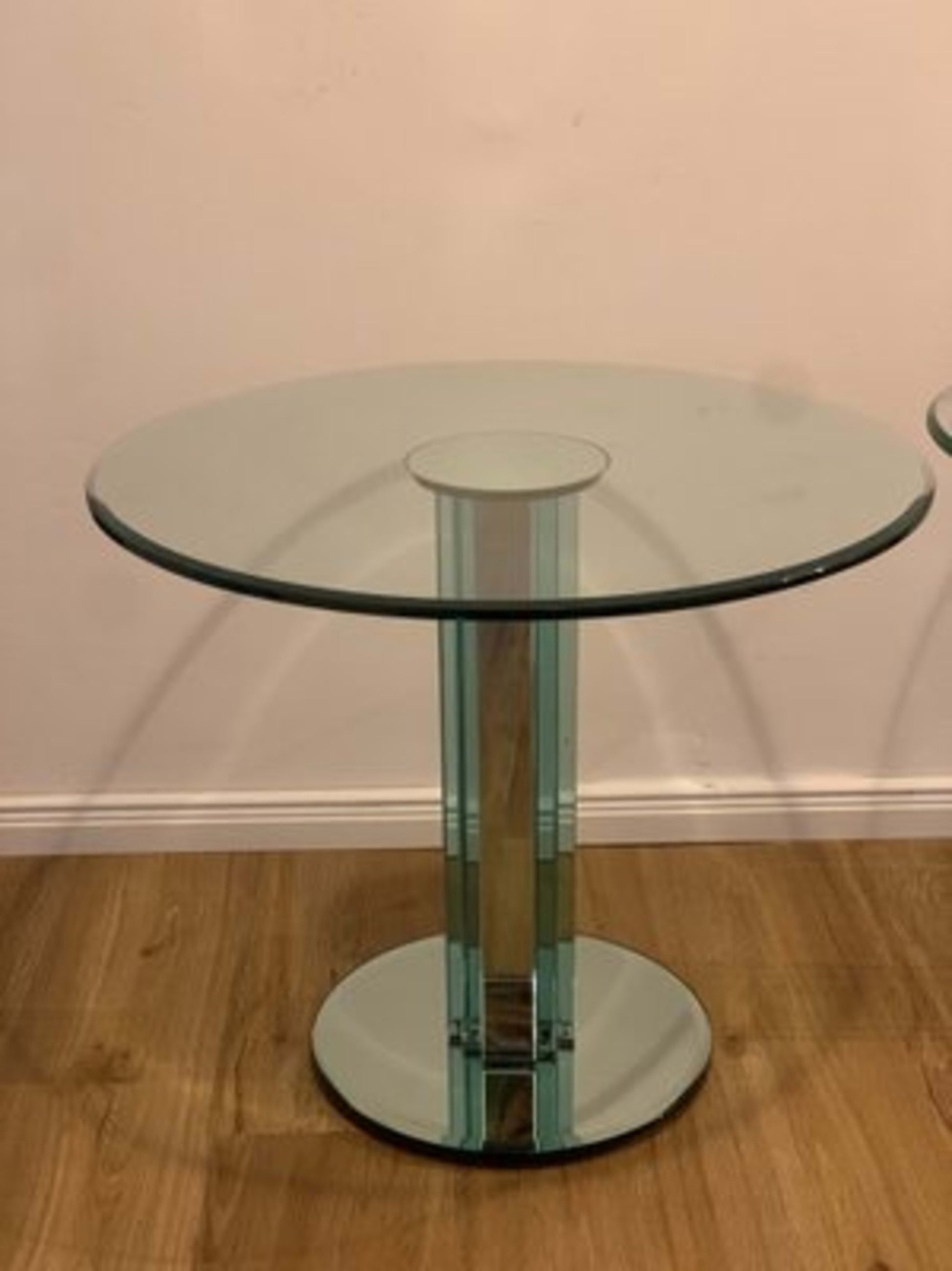 Vintage Set von 2 Beistelltisch von Luigi Massoni für Gallotti und Radice Spiegelglas