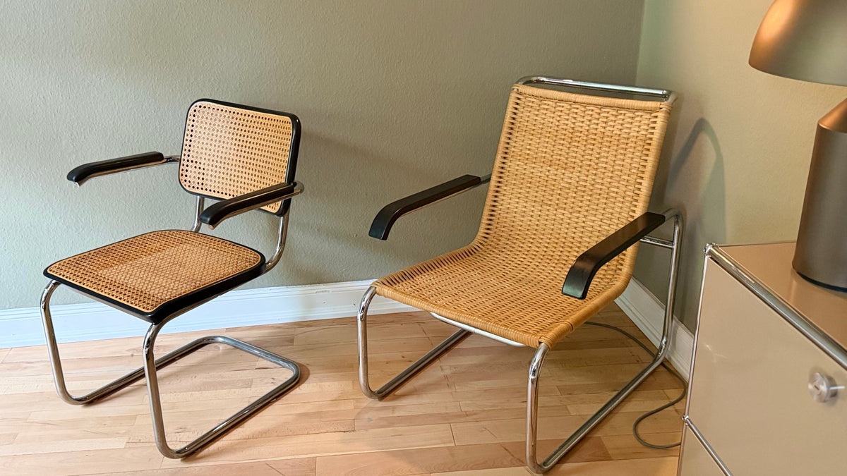 Set von 2 Stühle B35 und B64 von Marcel Breuer für Thonet