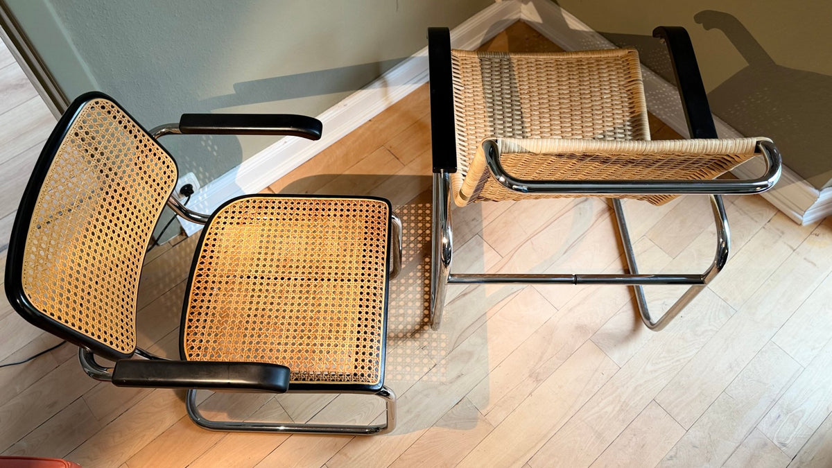 Set von 2 Stühle B35 und B64 von Marcel Breuer für Thonet